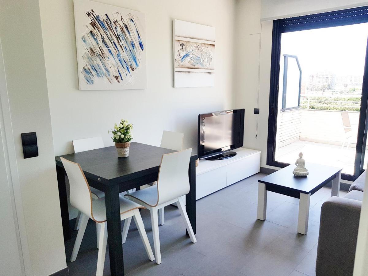 Atico Aqua Peniscola, 1ª Linea De Playa, Parking Y Piscina Apartment Luaran gambar