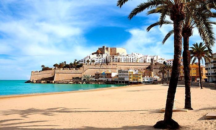 Atico Aqua Peniscola, 1ª Linea De Playa, Parking Y Piscina Apartment Luaran gambar