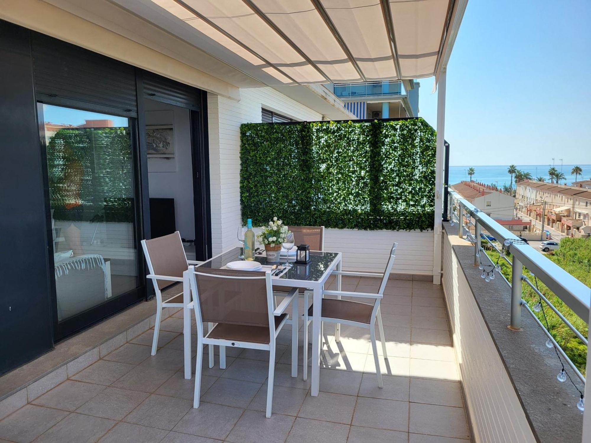 Atico Aqua Peniscola, 1ª Linea De Playa, Parking Y Piscina Apartment Luaran gambar